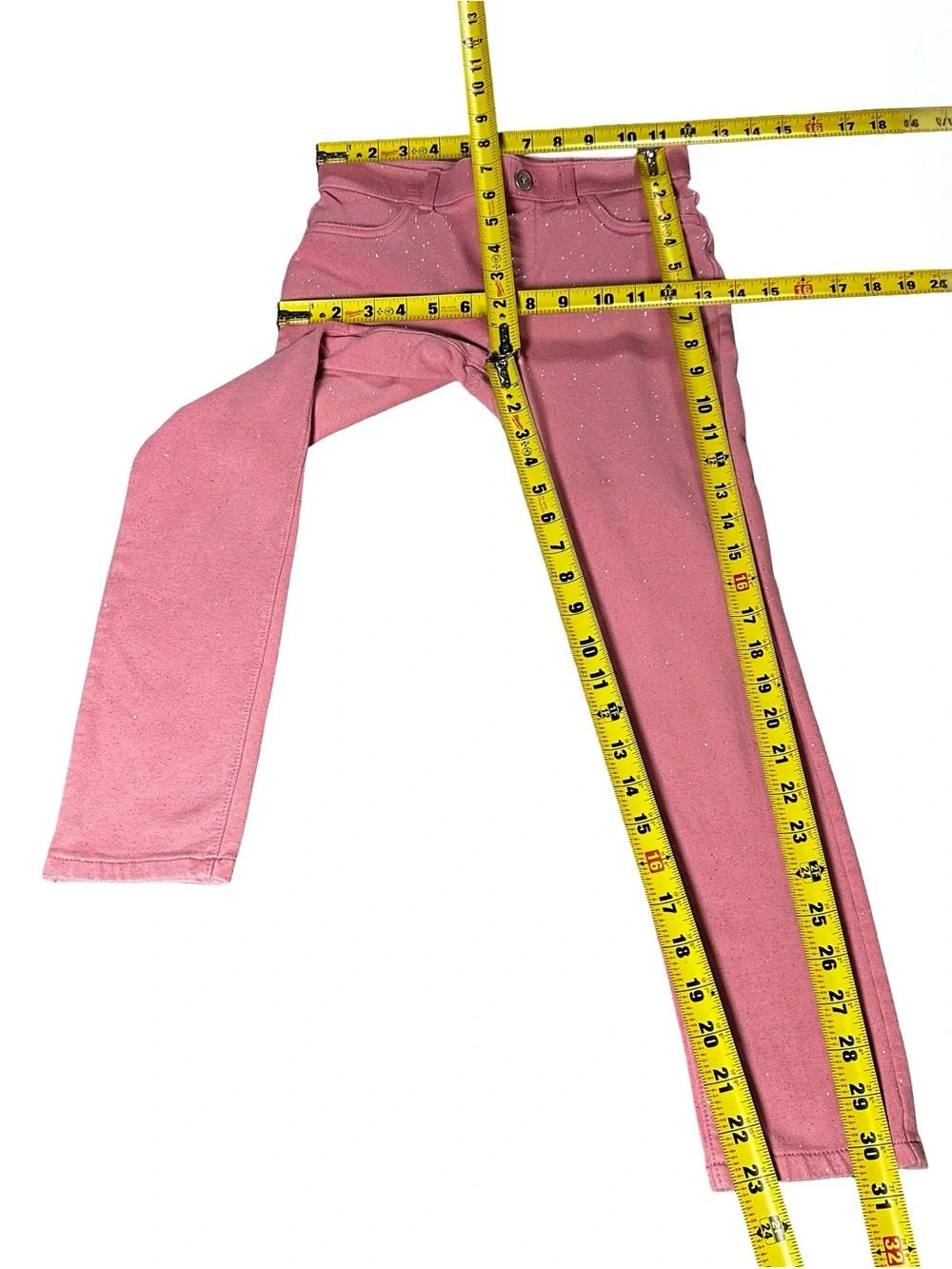 The Children’s Place Girls Size 10 Pink Glitter Sparkle Bootcut Pants
